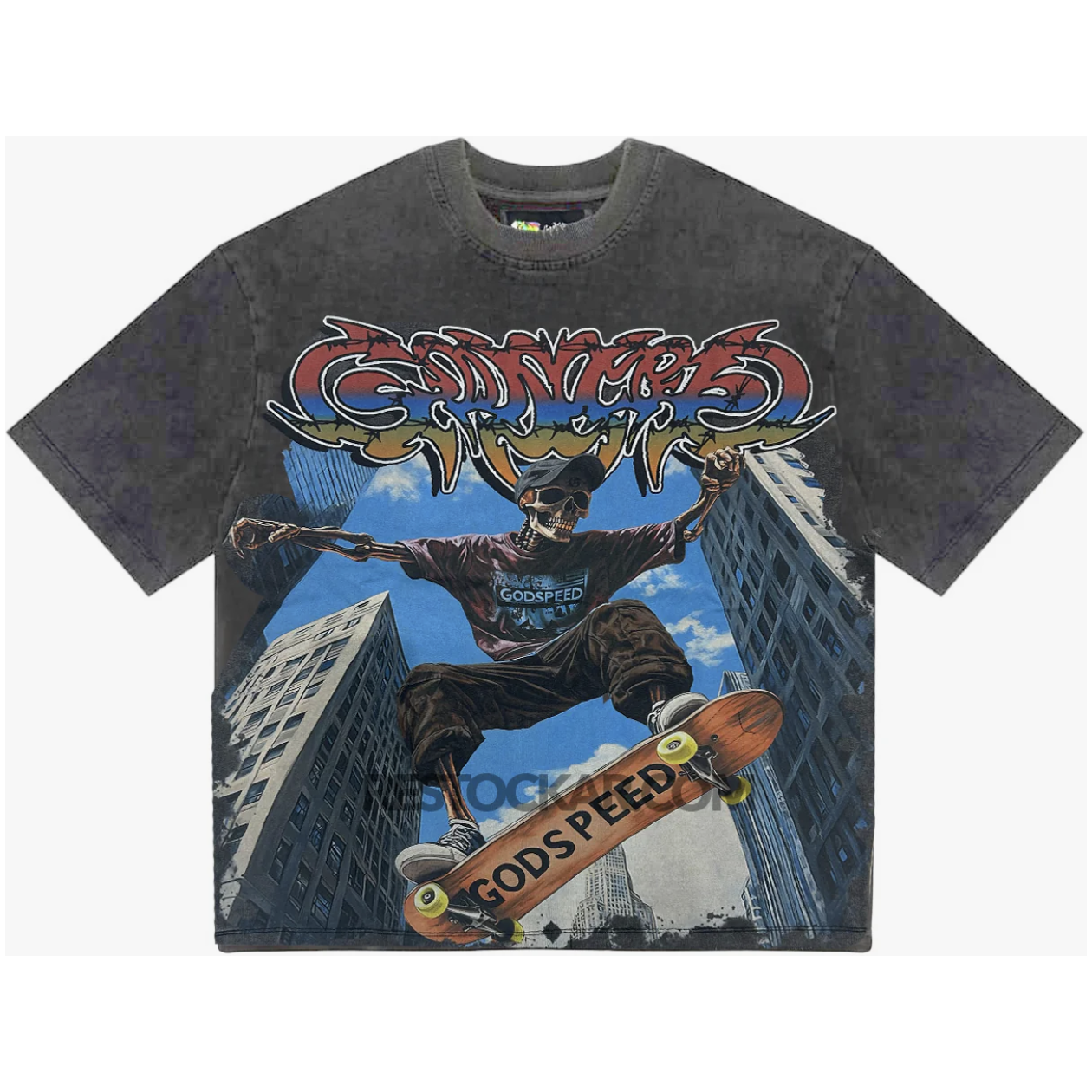 Godspeed "Ollie" Tee (Grey Wash)
