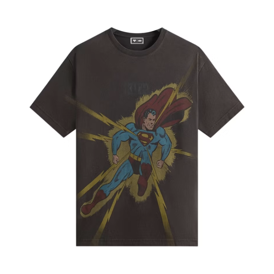 Kith x Superman "Lightning Bolt Tee Black"