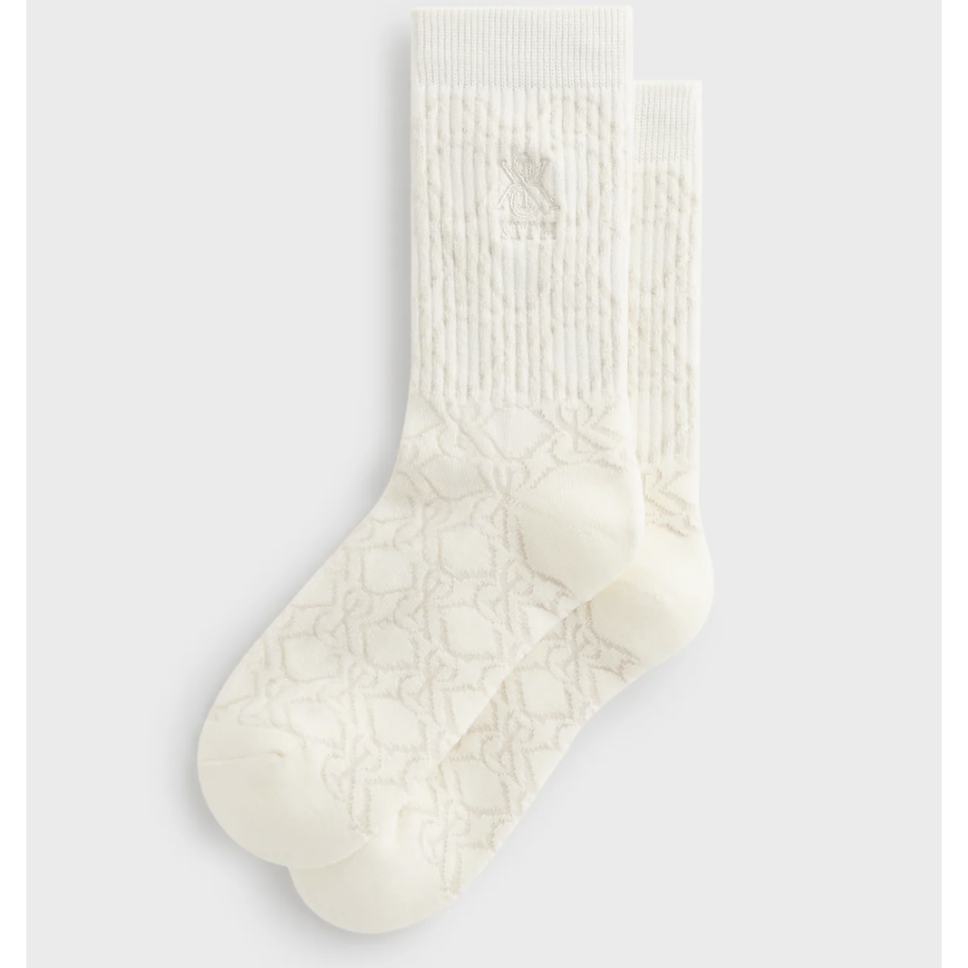 Kith "Crest Monogram" Jacquard Crew Socks