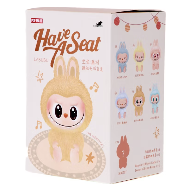 Labubu x Pop Mart The Monsters "Have a Seat" Vinyl Plush Blind Box