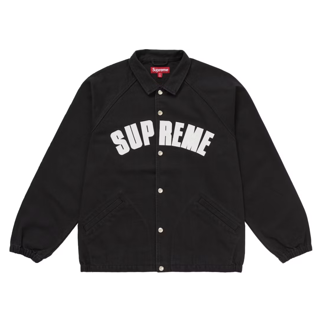 Supreme "Arc Denim" Coaches Jacket (SS25) (Black)