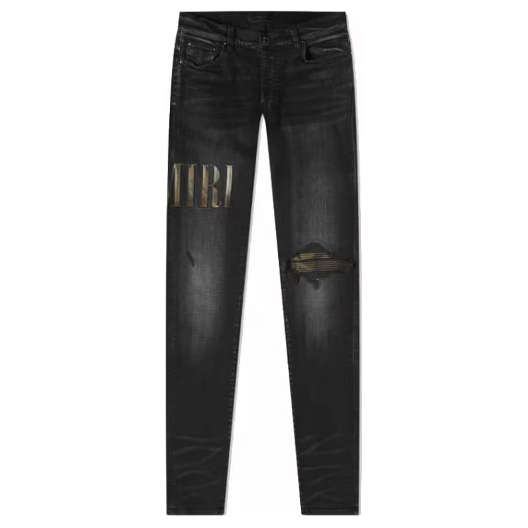 AMIRI Core Applique Jeans "Aged Black"