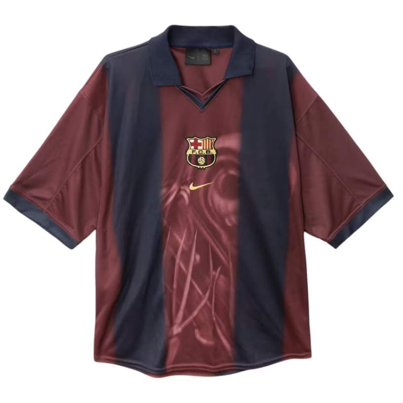 Travis Scott x Nike x FC Barcelona Retro 2000/01 "Home Skeleton" Jersey