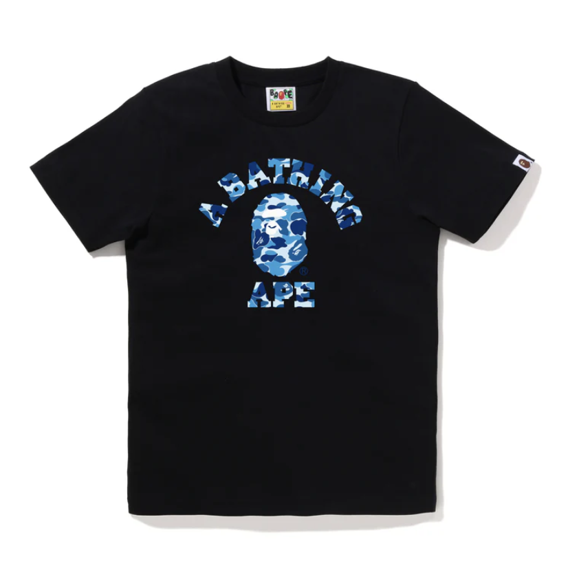 BAPE "ABC Camo" College Tee (Black/Blue)