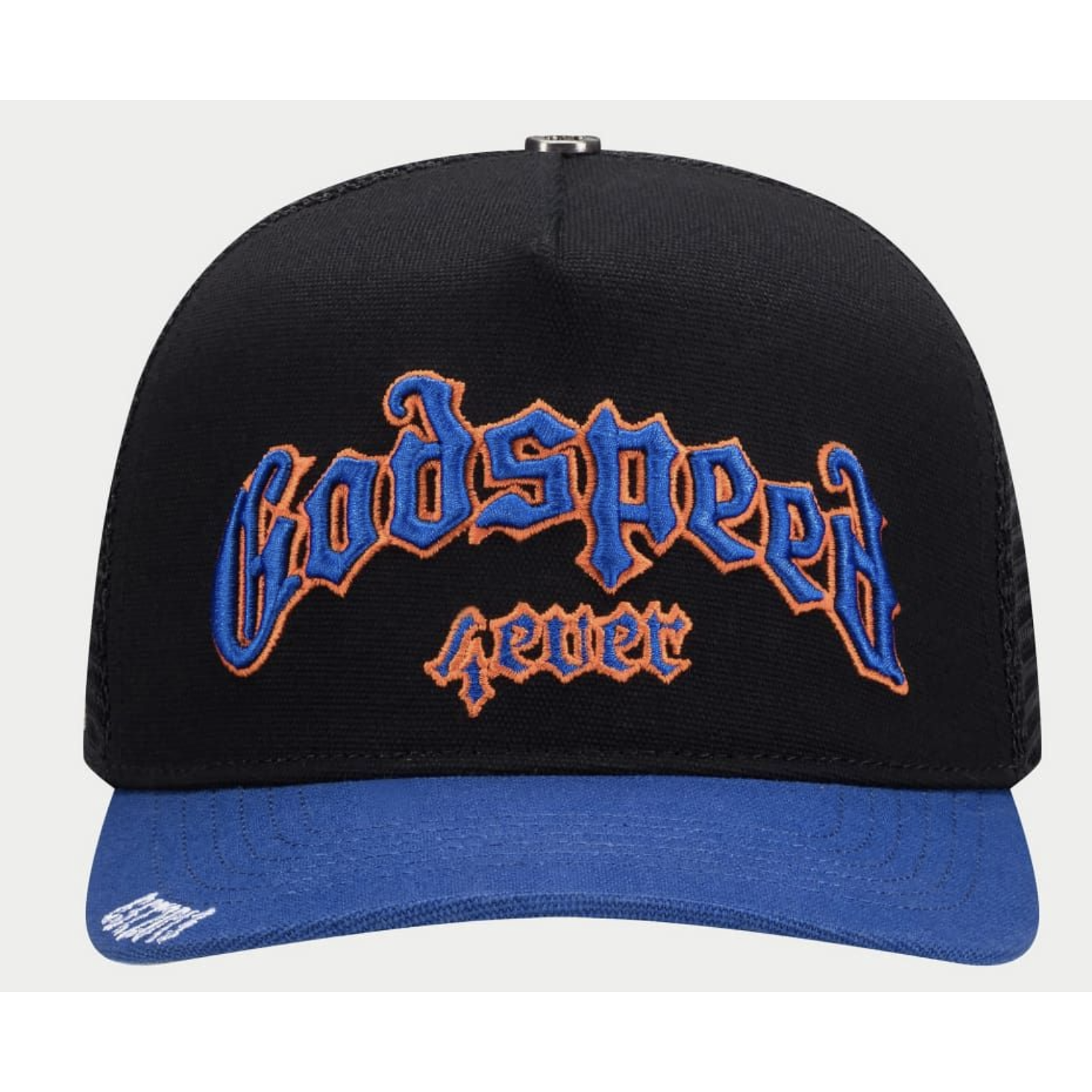 Godspeed "Forever" Trucker Hat (Black/Blue/Orange)