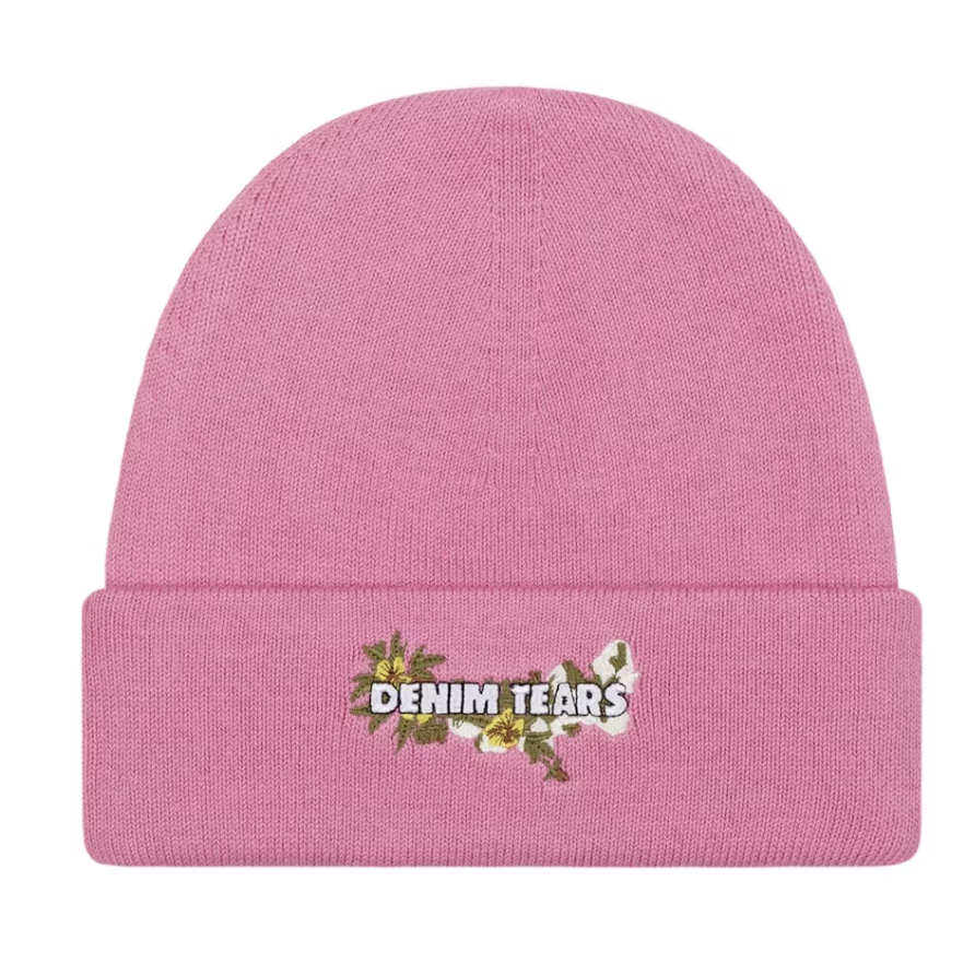 Denim Tears "Floral" Beanie (Pink)