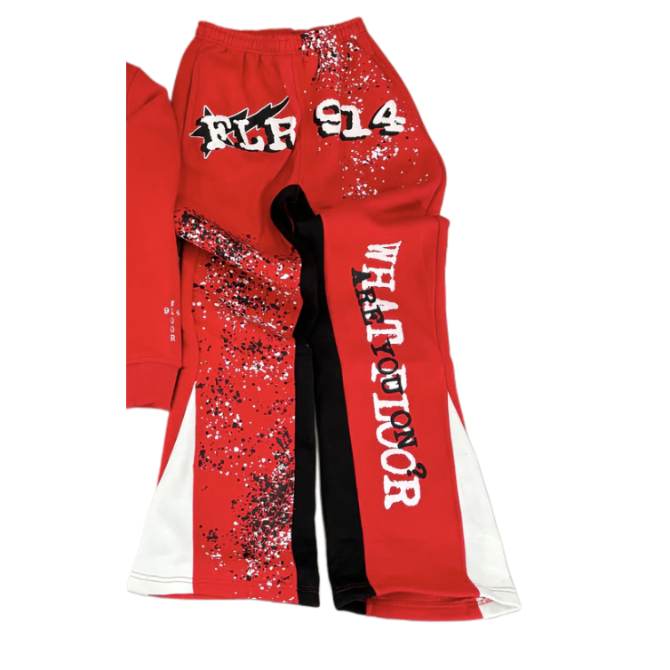 FLR914 "All Star" Sweatpants (Fire Red)