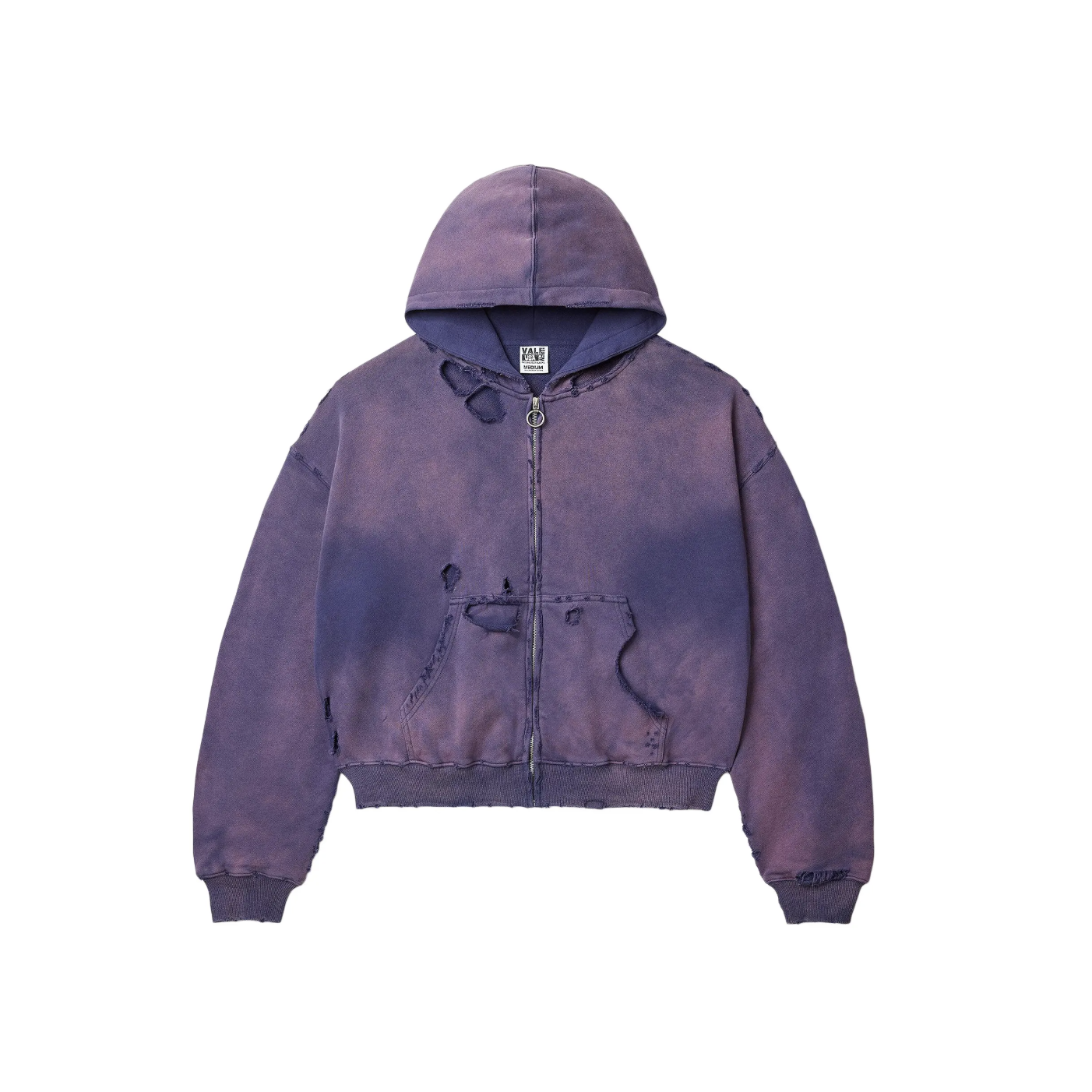 Vale Forever "Destroyer" Zip Up Hoodie (Purple)