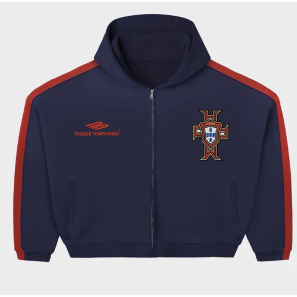 Happy Memories Don't Die HMDD 'Red 10 Lisbon' Zip Up