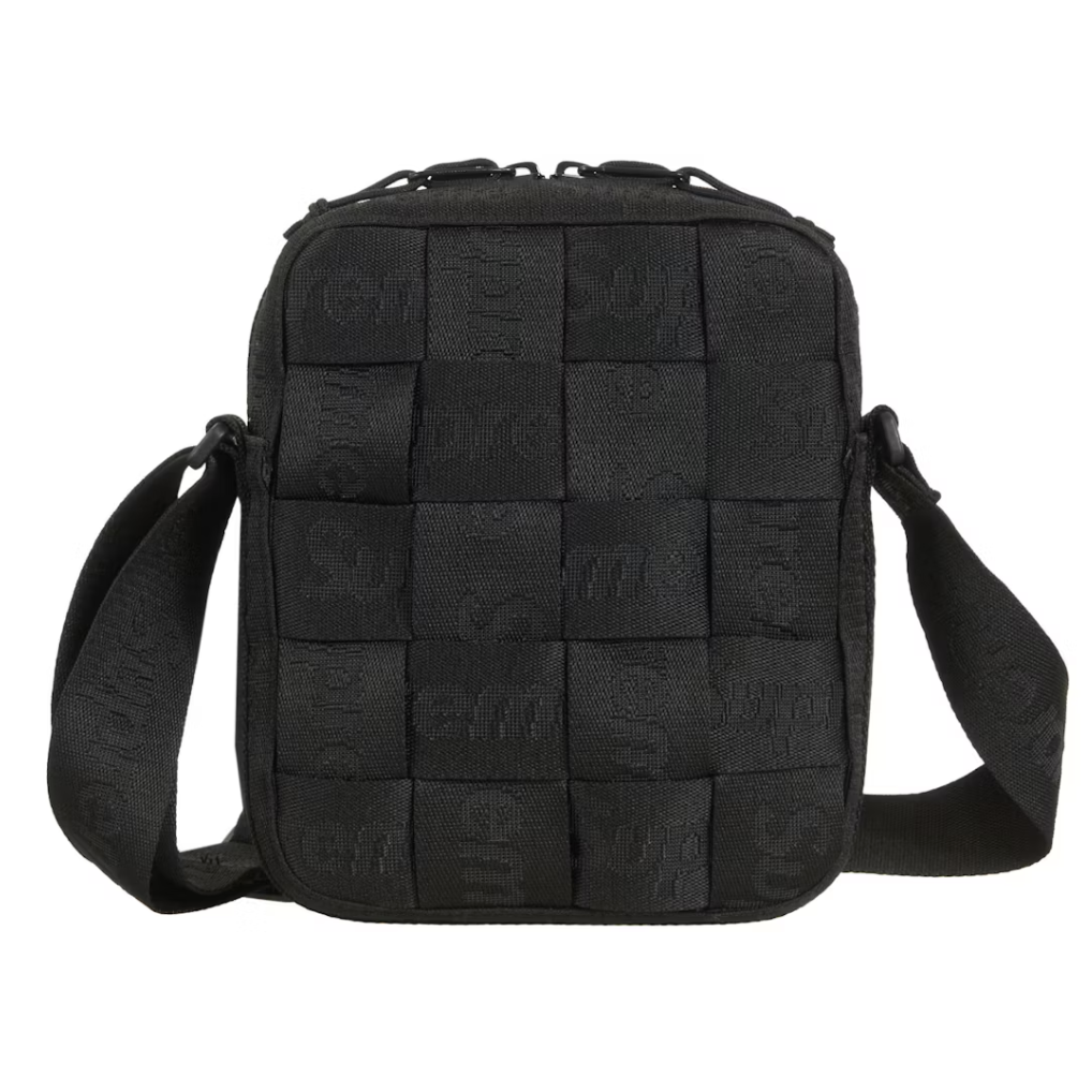 Supreme "Woven" Shoulder Bag (SS24) (Black)