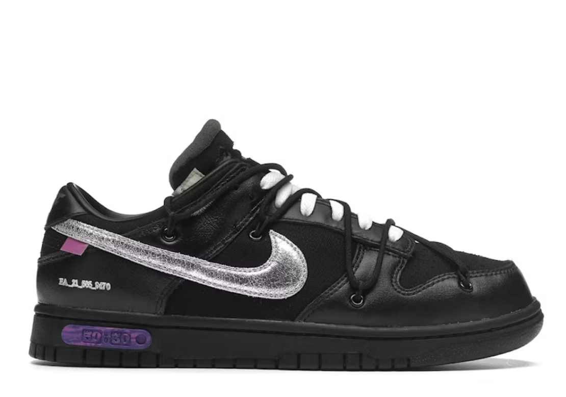 Nike Dunk Low Off-White "Lot 50" **PRE-OWNED**