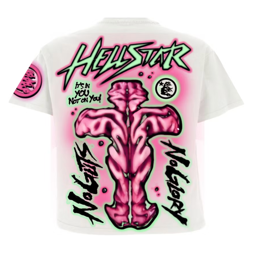 Hellstar "No Guts No Glory" T-Shirt (White)