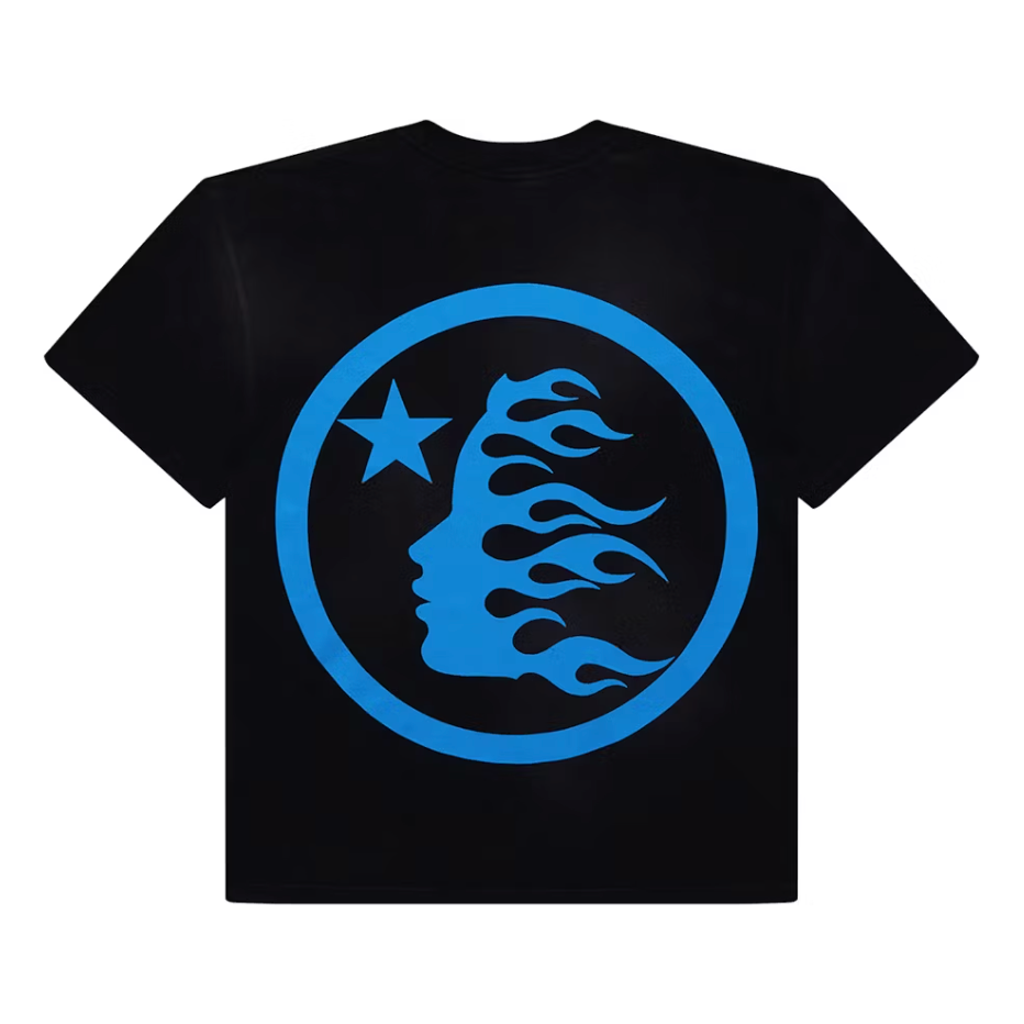 Hellstar "Classic" T-shirt (Gel Print) (Black/Blue)