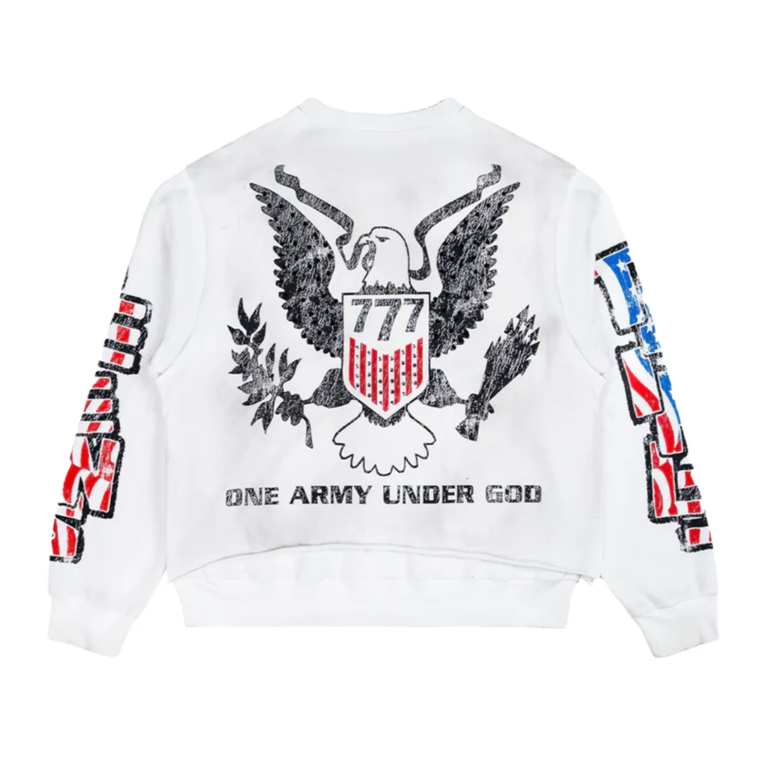 Triple 7s "Trade War" Thermal L/S Tee (Cream)
