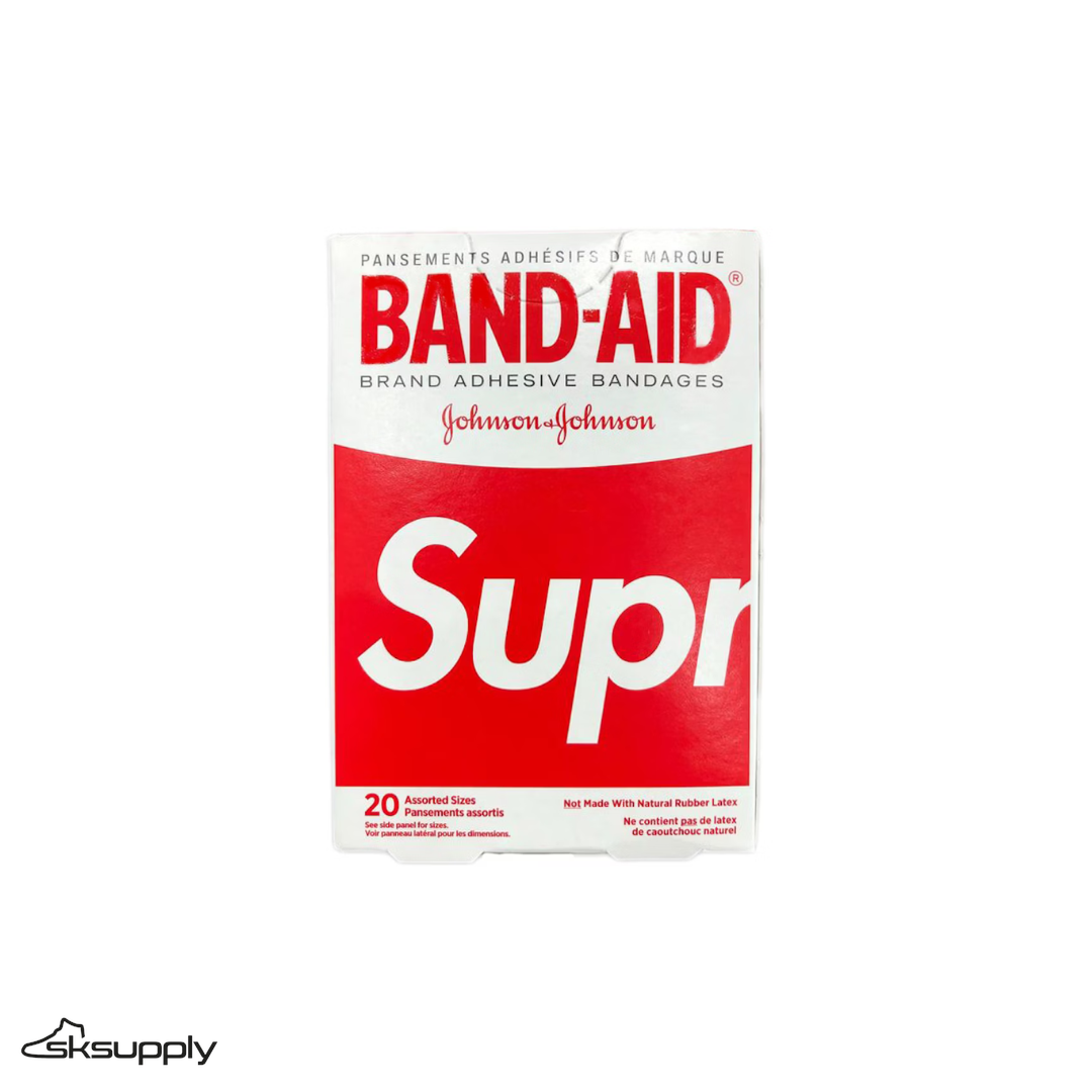 Supreme x Band Aid Adhesive Bandages (Box of 20) (Red)