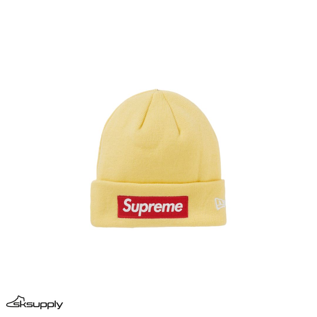 Supreme x New Era "Box Logo" Beanie (FW22) (Yellow)