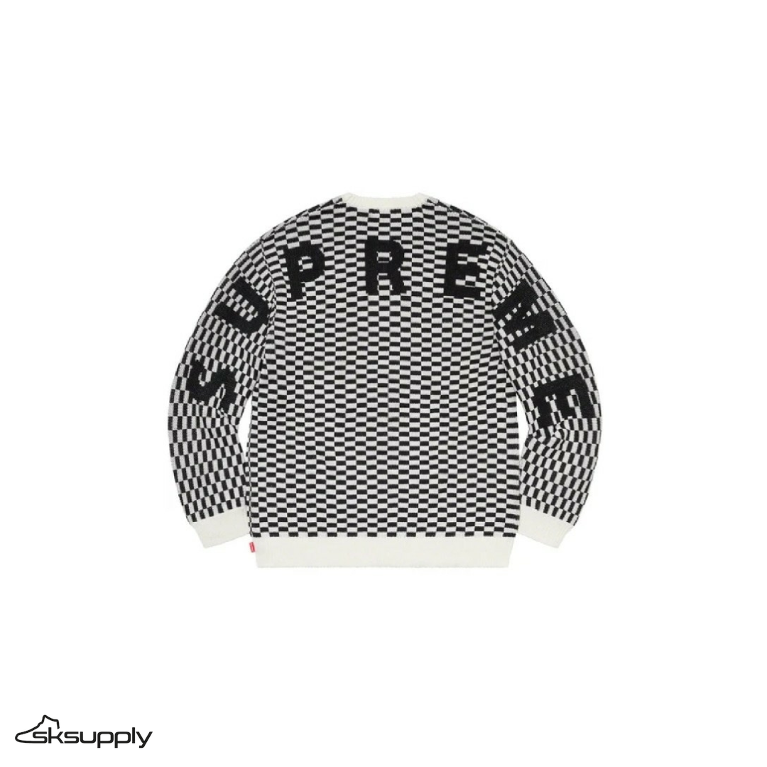 Supreme "Back Logo Sweater" (Checkerboard)