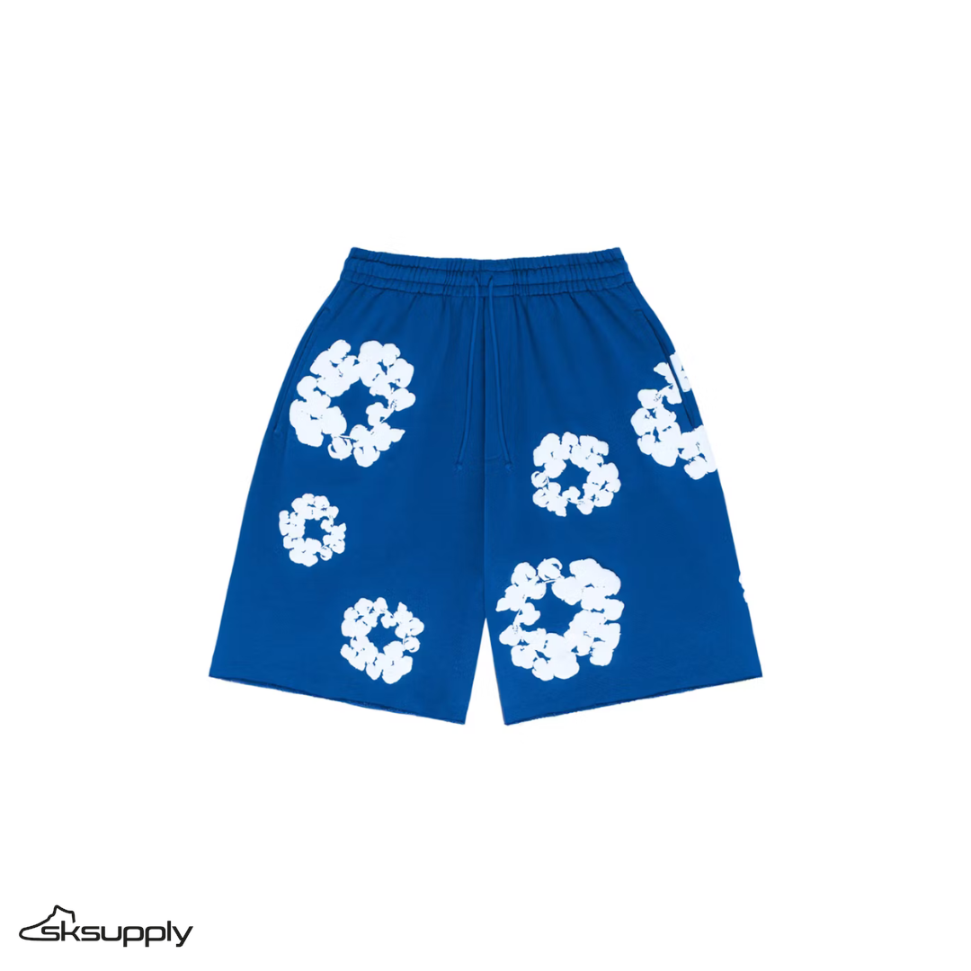 Denim Tears "The Cotton Wreath" Shorts (Royal Blue)