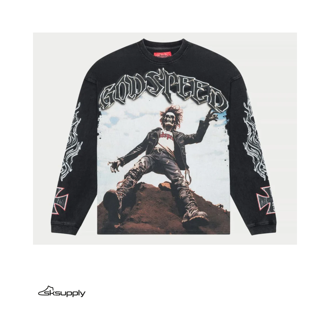 Godspeed "Rocker" Layered T-Shirt (Black Wash)