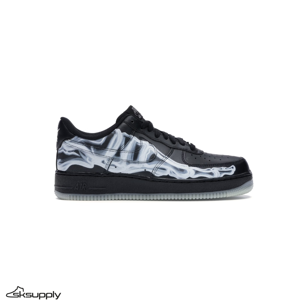 Nike Air Force 1 Low Black "Skeleton Halloween" (2019)