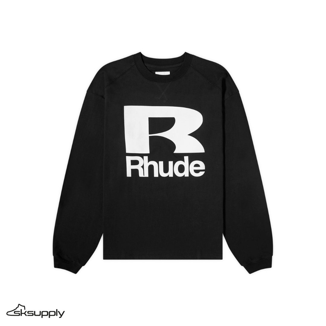 Rhude "Petrol" Long-Sleeve (Vintage Black)