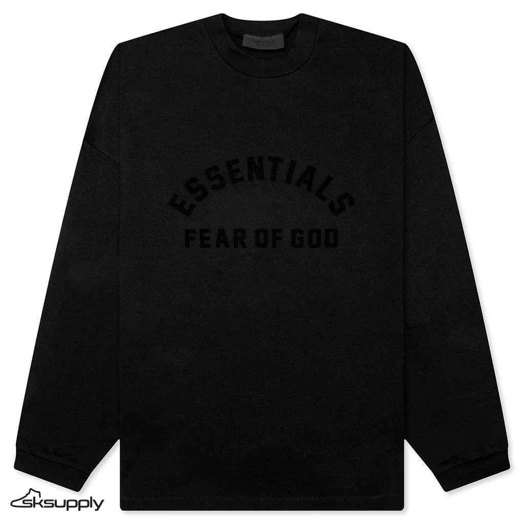 Fear of God Essentials L/S T-Shirt "Jet Black"