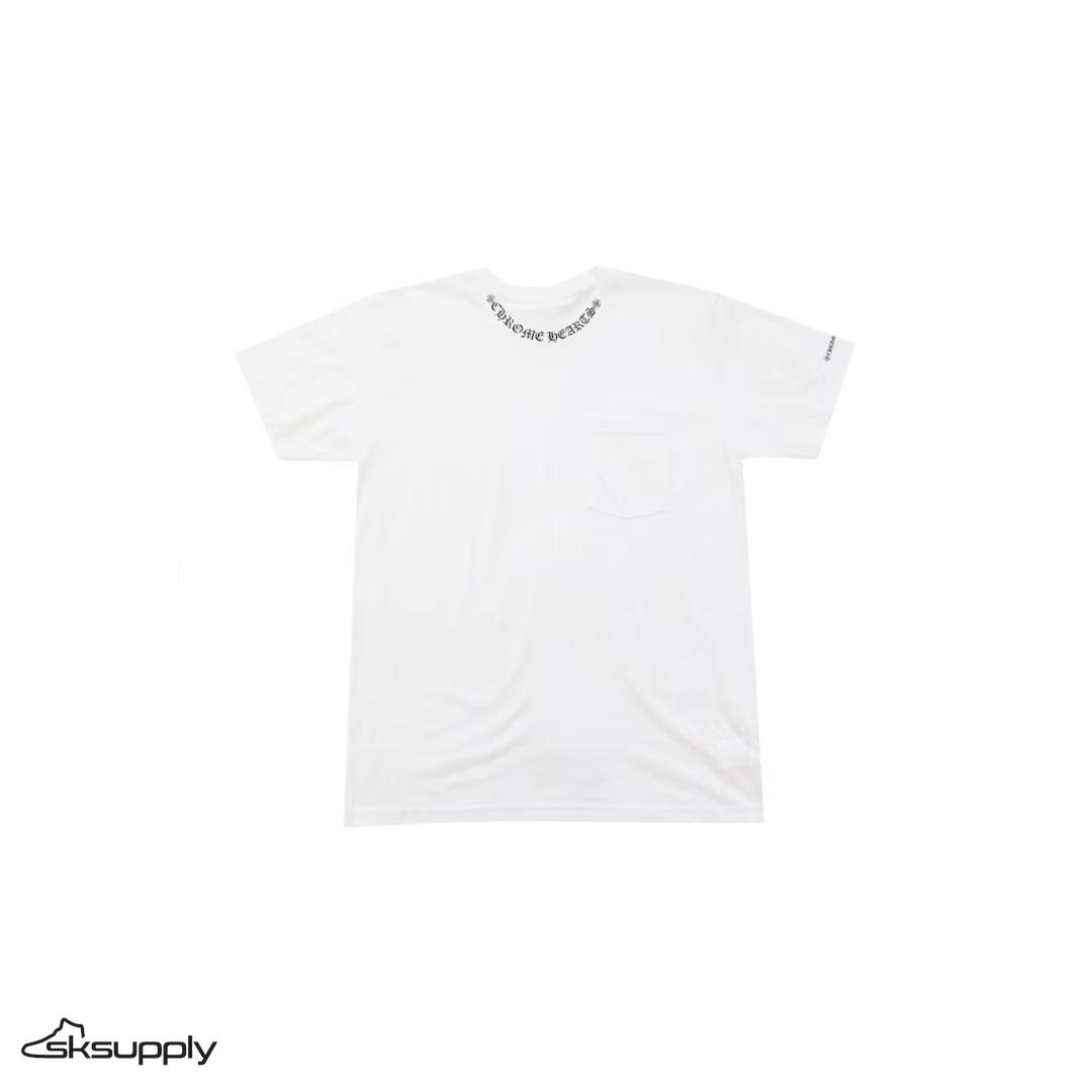 Chrome Hearts "Neck Letters" Logo T-shirt (White)