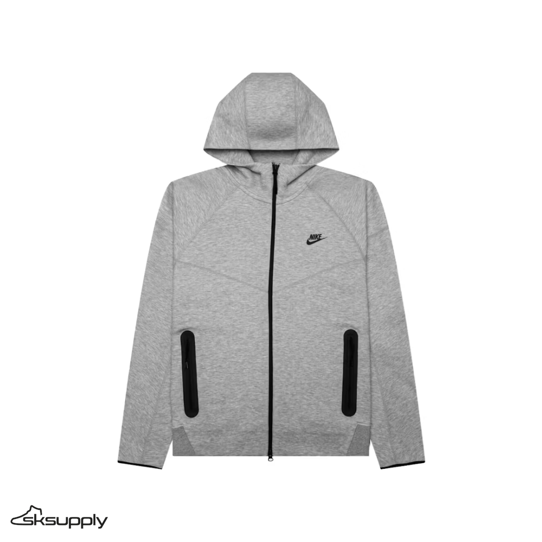 Nike Sportswear "Tech Fleece" Windrunner Full-Zip Hoodie (Dark Grey Heather/Black)