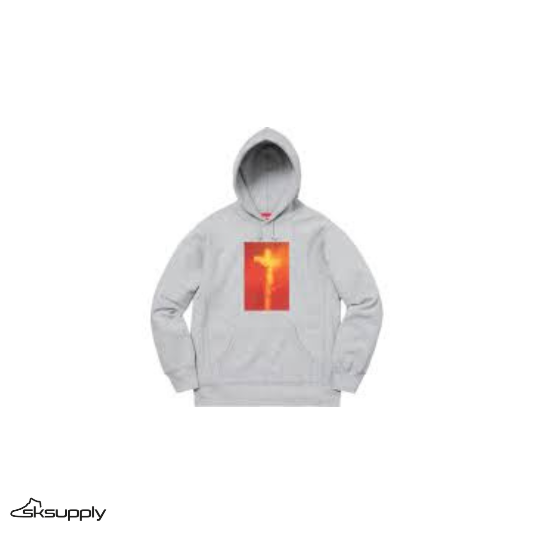 Supreme "Piss Christ" Hooded Sweatshirt (Heather Grey)