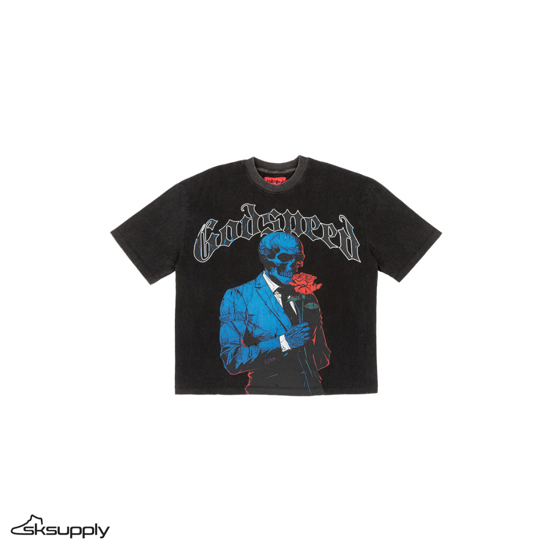 Godspeed "Smell the Roses" T-Shirt (Black Washed)