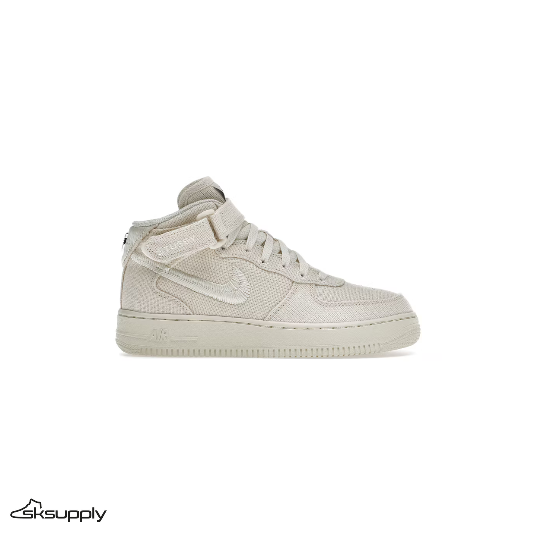 Stussy x Nike Air Force 1 Mid "Fossil"