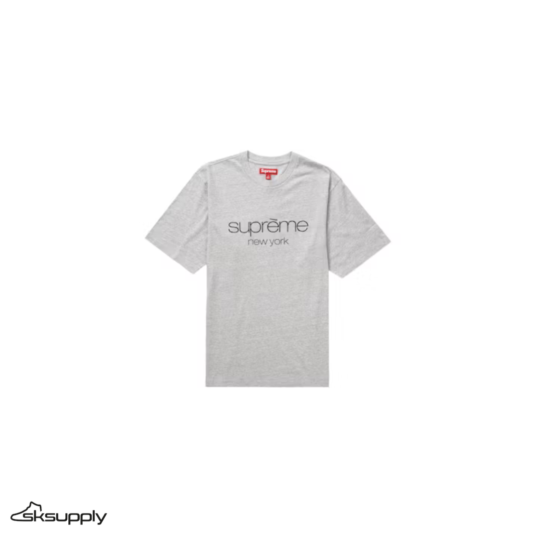 Supreme "Classic" Logo S/S Top (Heather Grey)