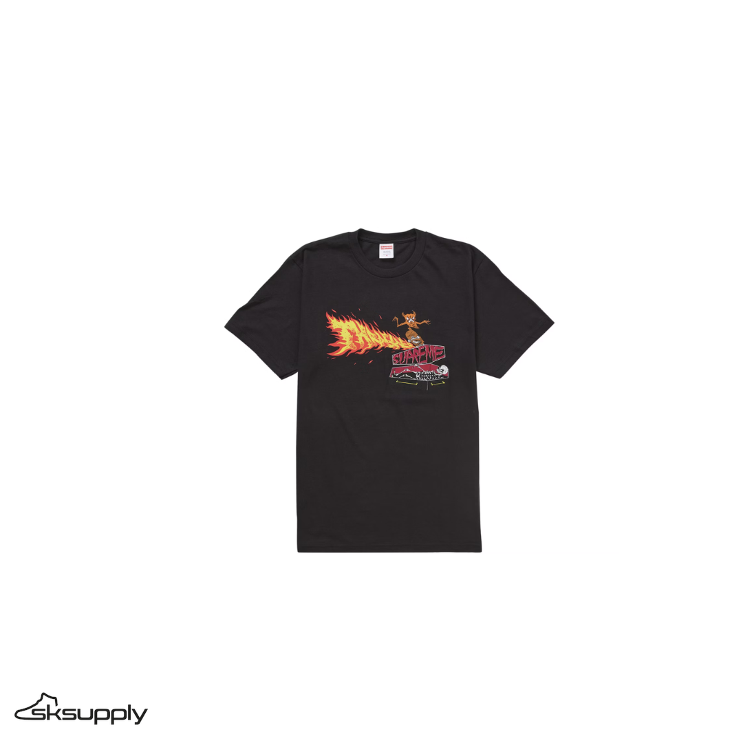 Supreme x Thrasher "Back Tail" Tee (Black)