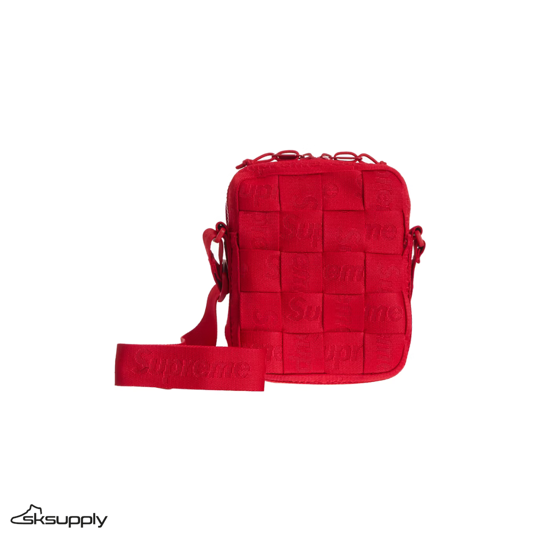 Supreme "Woven" Shoulder Bag (Red)